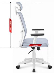 Szürke ergonomikus irodai szövet szék HC-1022