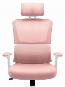 Rózsaszín-fehér irodai szék HC-1011