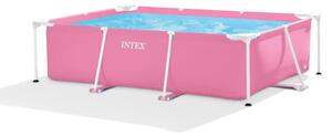 INTEX Metal medence 220 x 150 x 60 cm, rózsaszín (28266)