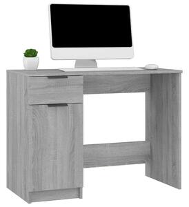 VidaXL szürke sonoma színű szerelt fa íróasztal 100 x 50 x 75 cm