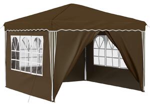 VidaXL Parti sátor 288 x 288 x 245 cm Tópszínű Oxford Szövet