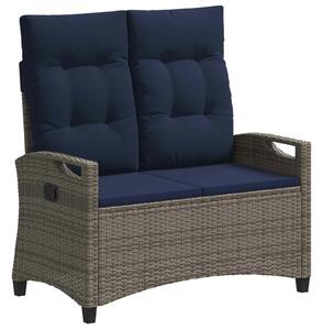 VidaXL Kerti pad párnával 105 x 60 x 112 cm acél