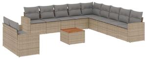 VidaXL Polyrattan Kerti Ülőgarnitúra - 12 részes