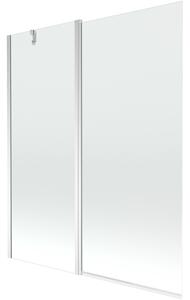 Mexen Flip 2-szárnyú kádparaván 140 x 150 cm, átlátszó, króm - 894-140-101-01-00