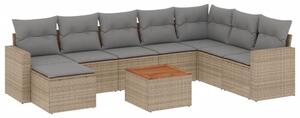 VidaXL Polyrattan Kerti Ülőgarnitúra - 10 részes