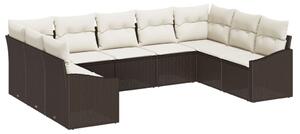 9 részes Kert Sofa Szett Párnákkal