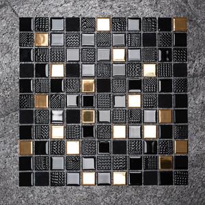 Mozaik dekorcsempe 322155 Black Gold