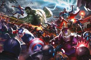 Plakát Marvel FUture Fight - Heroes Assault, (91.5 x 61 cm)