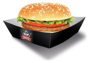 BBQ party hamburger doboz 4 db-os