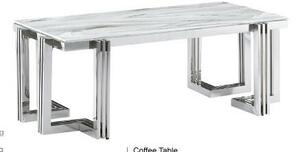 Kávézó asztal, acél, üveg, 120x60x45, márvány