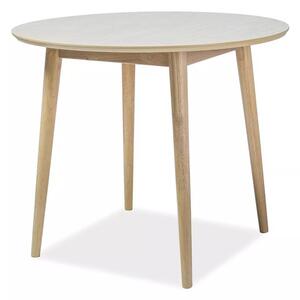 Nelson Kerek Tölgyfa Étkezőasztal Mézszínű 90 cm