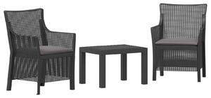 VidaXL Hálószoba szett párnával 3 pcs Antracitszürke PP