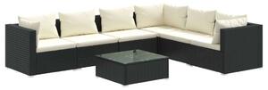 VidaXL Polyrattan Kerti Ülőgarnitúra - 7 részes