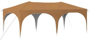VidaXL Parti sátor 575 x 288 x 245 cm Bézs Oxford Szövet