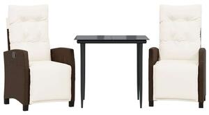 VidaXL Polyrattan Kerti Garnitúra - 2 Fotel + Asztal