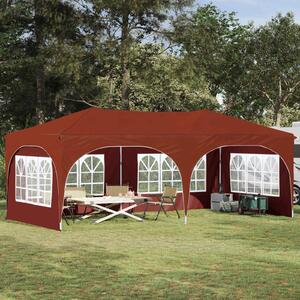 VidaXL Parti sátor 575 x 288 x 245 cm Terrakotta Oxford Szövet