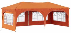 VidaXL Parti sátor 575 x 288 x 245 cm Narancssárga Oxford Szövet