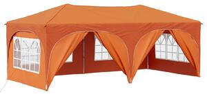 VidaXL Parti sátor 575 x 288 x 245 cm Narancssárga Oxford Szövet
