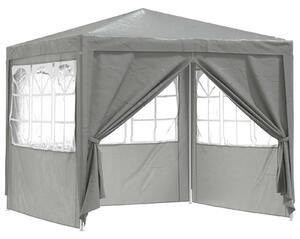 VidaXL Partysátor Világosszürke 250 x 250 x 240 cm PE és acél