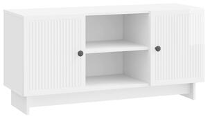 VidaXL TV szekrény 102 x 34,5 x 50 cm Magasfényű Fehér Szerelt Fa