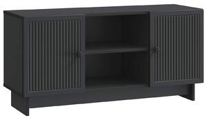 VidaXL TV szekrény 102 x 34,5 x 50 cm Fekete Szerelt Fa