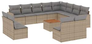 VidaXL Polyrattan Kerti Ülőgarnitúra - 13 részes