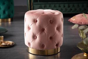 Design puff Rococo 37 cm rózsaszín