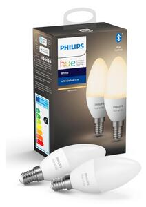 Philips KÉSZLET 2x LED Dimmelhető izzó Philips Hue WHITE E14/5,5W/230V 2700K P3085