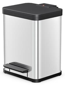 Hailo Öko duo Plus M 2x9 literes szelektív rozsdamentes acél hulladékgyűjtő - Inox