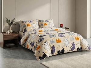 Mikroplüss ágynemű PURRSLEEP bézs Ágyneműhuzat mérete: 2 db 70 x 90 cm | 200 x 220 cm
