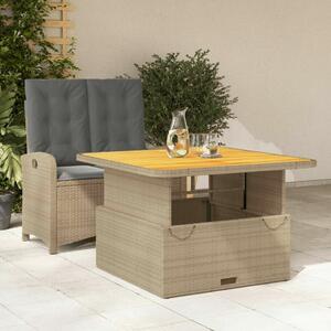 VidaXL Polyrattan Kerti Étkezőgarnitúra - 2 Személyes - Bézs