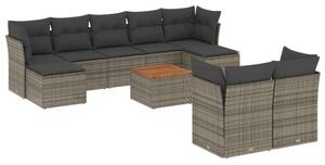VidaXL Polyrattan Kerti Ülőgarnitúra - 10 részes