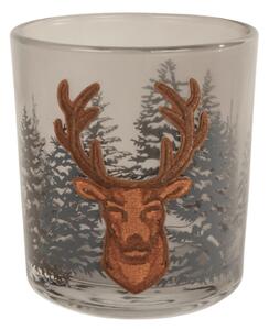 Mécsestartó teagyertyához FOREST DEER 8 cm