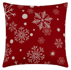 Mikroszálas párnahuzat SNOWFALL 45x45 cm, piros
