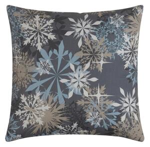 SNOWFLAKE kékesszürke mikroszálas párnahuzat 45x45 cm