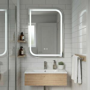 LED Tükör ZONE 80x60 BRUSH NICKEL