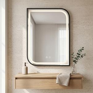 LED Tükör ZONE 80X60 BLACK