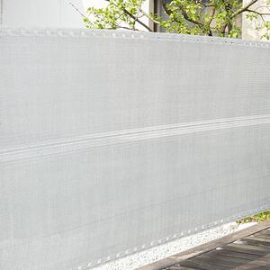 ArtLED Szőtt árnyékoló háló 90%-os takarás (90 cm x 5 méter) belátáskorlátozó, ezüstszürke