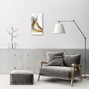 Téglalap alakú üvegóra Art absztrakció bézs színű vonalakat 30x60