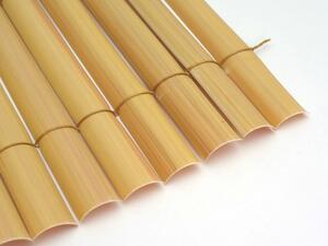 Nortene PLASTICANE félovális profilú műanyag nád, 17 mm, PVC, bambusz, 1,5 x 3 m, 85%
