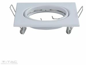 V-TAC Olcsó spot lámpatest, négyzet alakú, billenthető, fehér