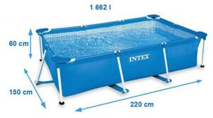 Intex 28271 Családi Fémvázas Medence - 260x160x65 cm
