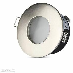 V-TAC Kör alakú spot lámpatest (361), fix, mattkróm, fürdőszobai