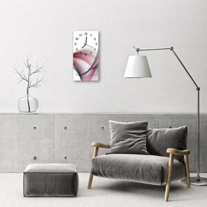 Négyszögletes fali üvegóra Art absztrakció színes vonalak 30x60
