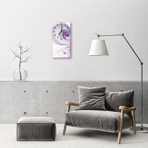 Téglalap alakú üvegóra Örvény lila absztrakt művészet 30x60