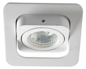Kanlux Beépíthető spot lámpatest ALREN R DTL-W négyzet, billenthető, alu, fehér