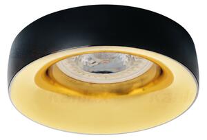 Kanlux Beépíthető spot lámpatest ELNIS L fekete/arany
