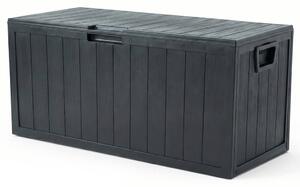 Kerti tároló box 112x49x54 cm, műanyag, szürke, AZB-G2075 GREY