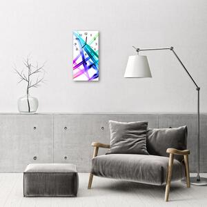 Négyszögletes fali üvegóra Art absztrakció szín 30x60