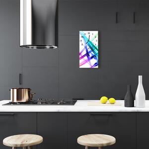 Négyszögletes fali üvegóra Art absztrakció szín 30x60